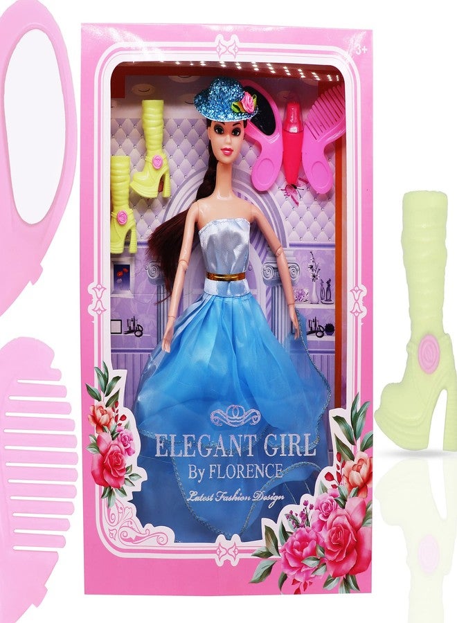 Aseenaa Baby Dolls for Girls, Baby Doll Toys for Kids, Cute Doll Toy Set for Girl for Birthday and Gifts for Return Gift, Babydoll Height : 30 Cm, Colour : Blue - Image 5